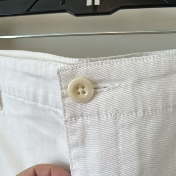 Lauren Ralph Lauren Women’s White Chino Pants Cotton Blend Tapered Leg Size 16 - Picture 9 of 10